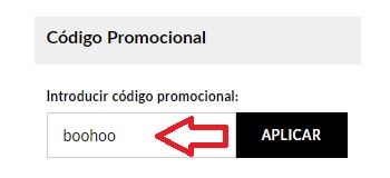 ?Como usar el codigo de descuento boohoo?