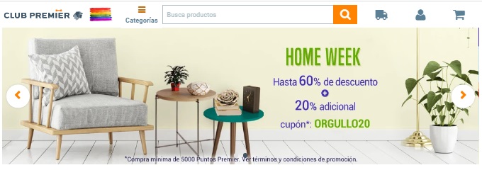 Pagina de inicio Club Premier
