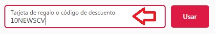 ?Como usar el codigo de descuento CV Directo?