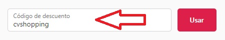 ?Como usar el codigo de descuento CV Shopping?