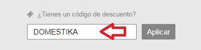 ?Como usar el codigo de descuento Domestika?