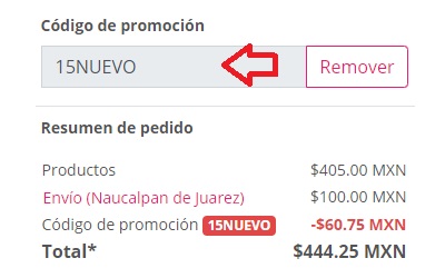 ?Como usar el codigo de descuento EnviaFlores?