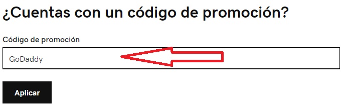 ?Como usar el codigo de descuento GoDaddy?