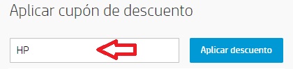 ?Como usar el codigo de descuento HP México?