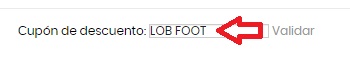 ?Como usar el codigo de descuento LOB FOOTWEAR?
