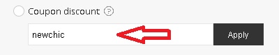 ?Como usar el codigo de descuento Newchic?