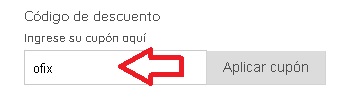 ?Como usar el codigo de descuento Ofix?